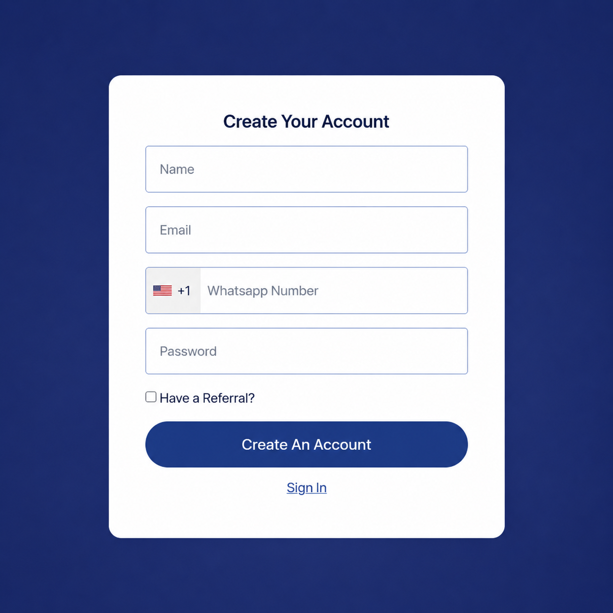 Create an Account